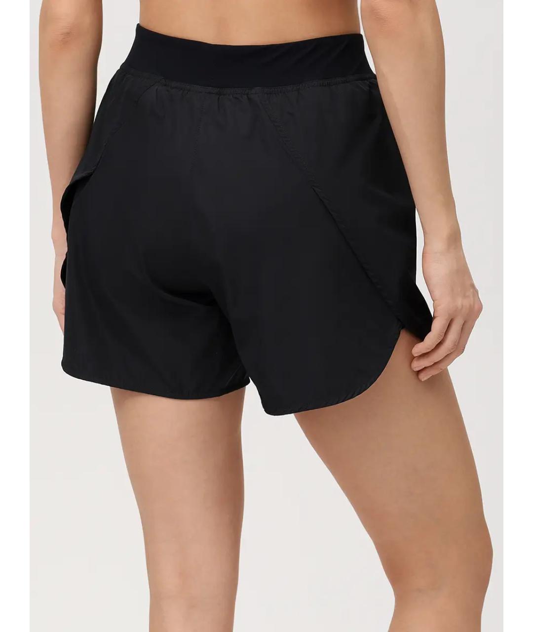 JIL SANDER Черные полиамидовые спортивные брюки и шорты, фото 3