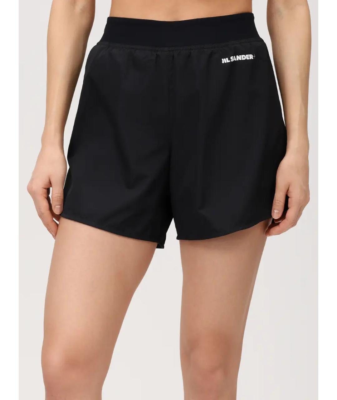 JIL SANDER Черные полиамидовые спортивные брюки и шорты, фото 4