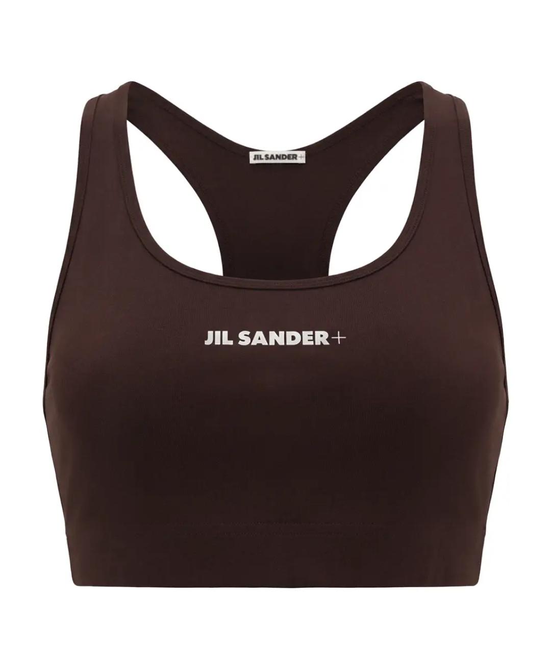 JIL SANDER Коричневая майка, фото 1