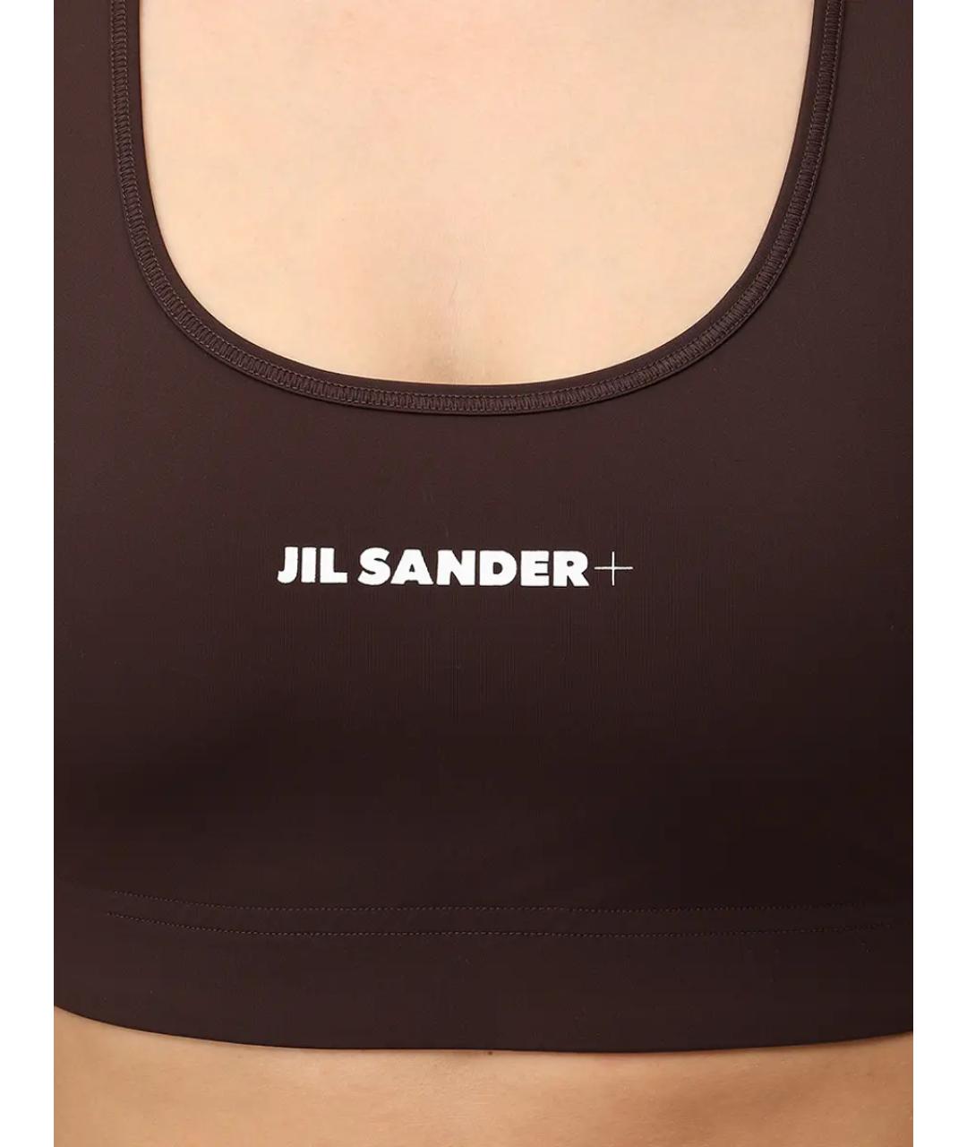 JIL SANDER Коричневая майка, фото 5