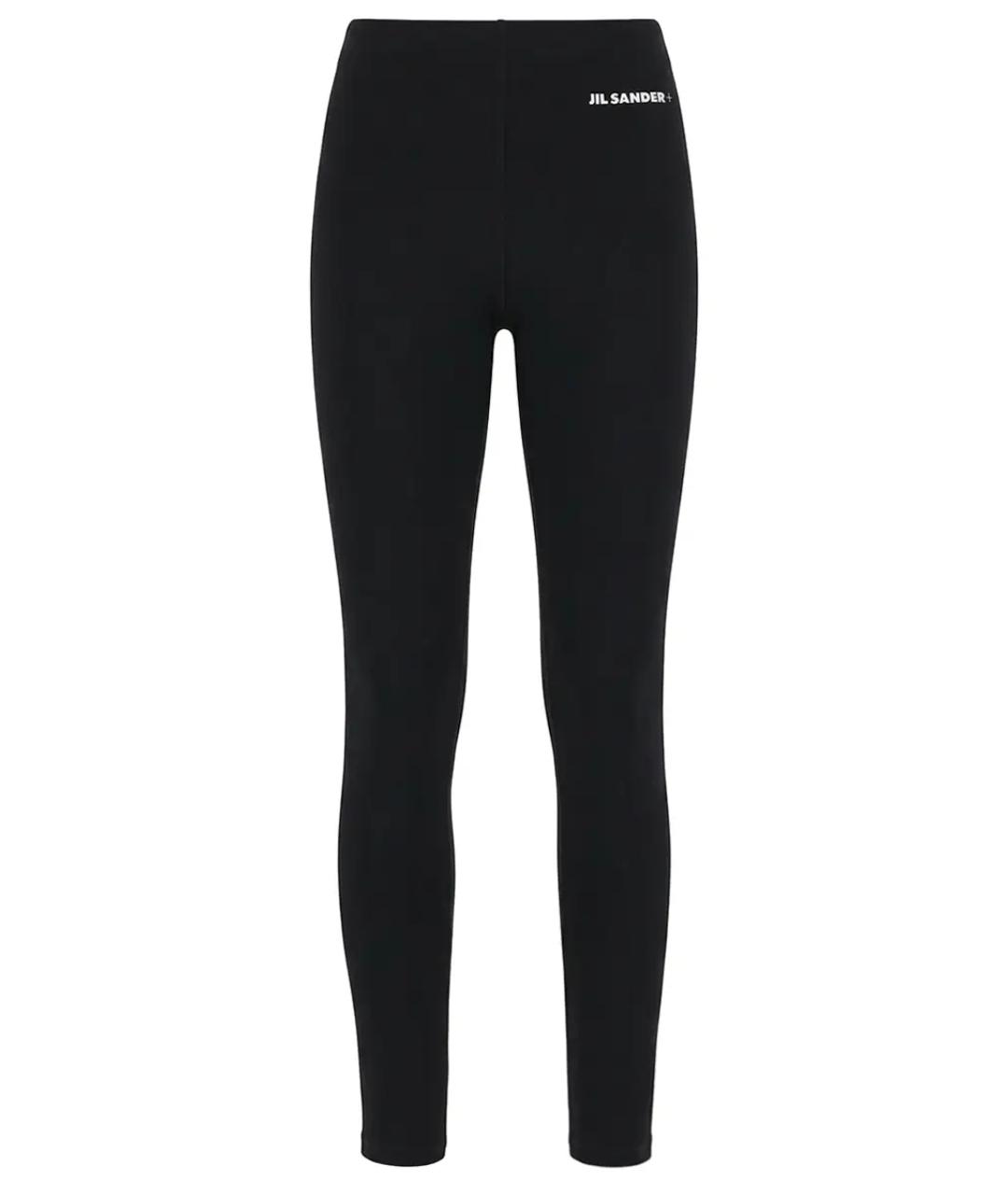 JIL SANDER Черные полиамидовые леггинсы и велосипедки, фото 1