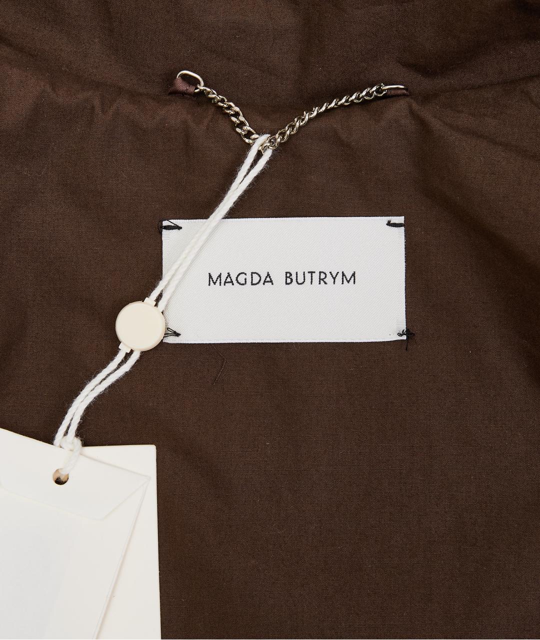 MAGDA BUTRYM Коричневый хлопковый тренч/плащ, фото 3