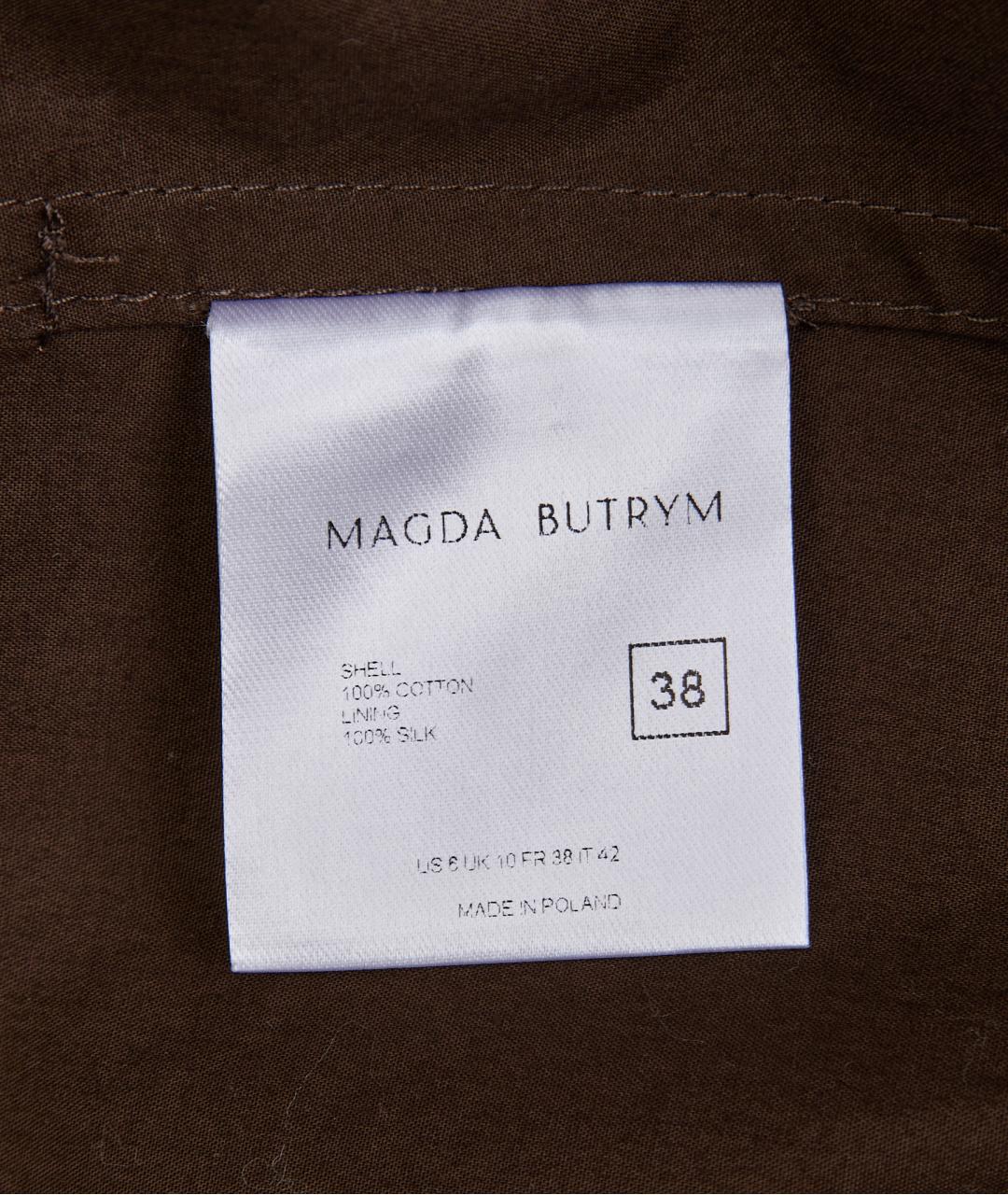 MAGDA BUTRYM Коричневый хлопковый тренч/плащ, фото 4