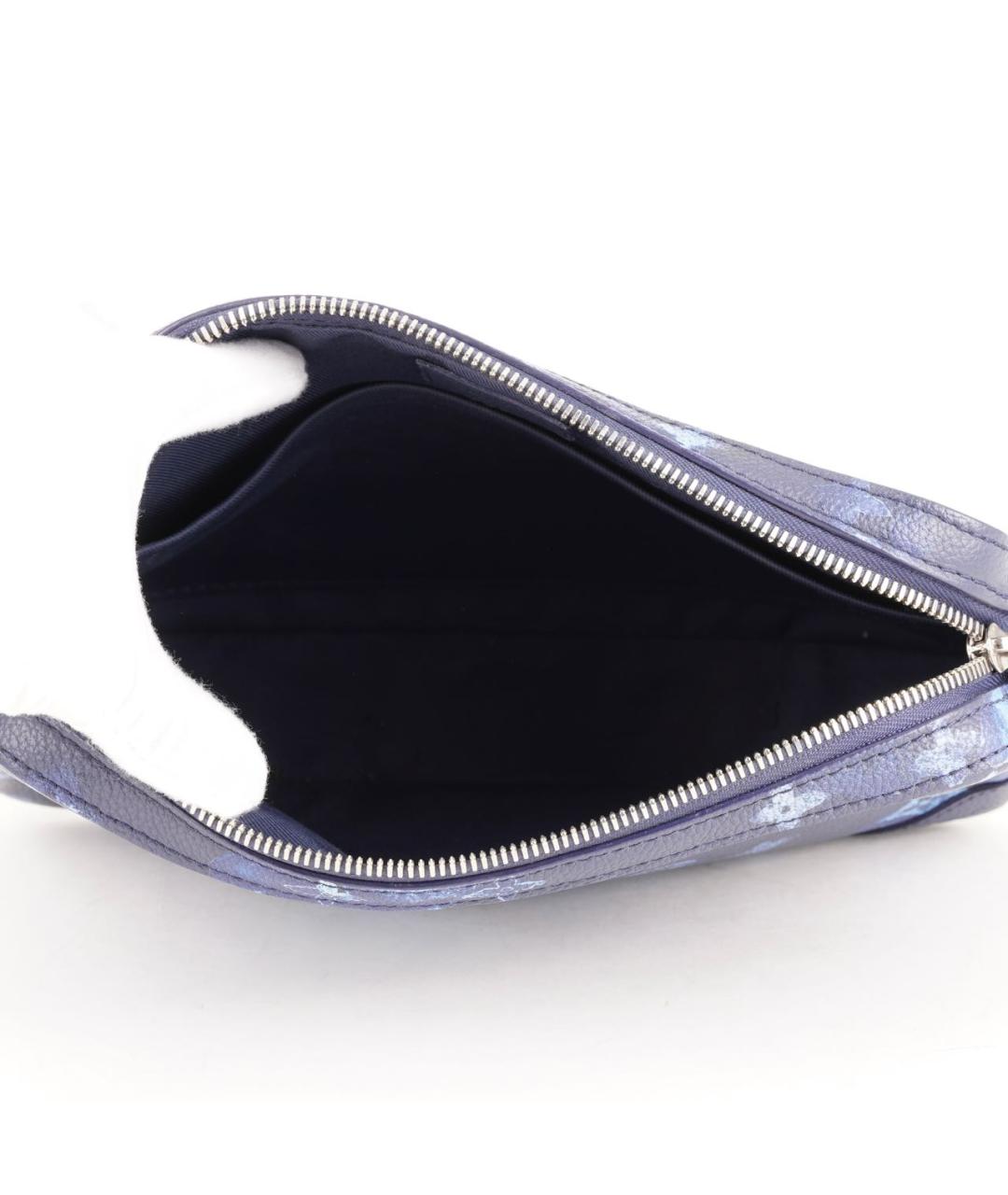 LOUIS VUITTON Темно-синяя кожаная сумка на плечо, фото 7