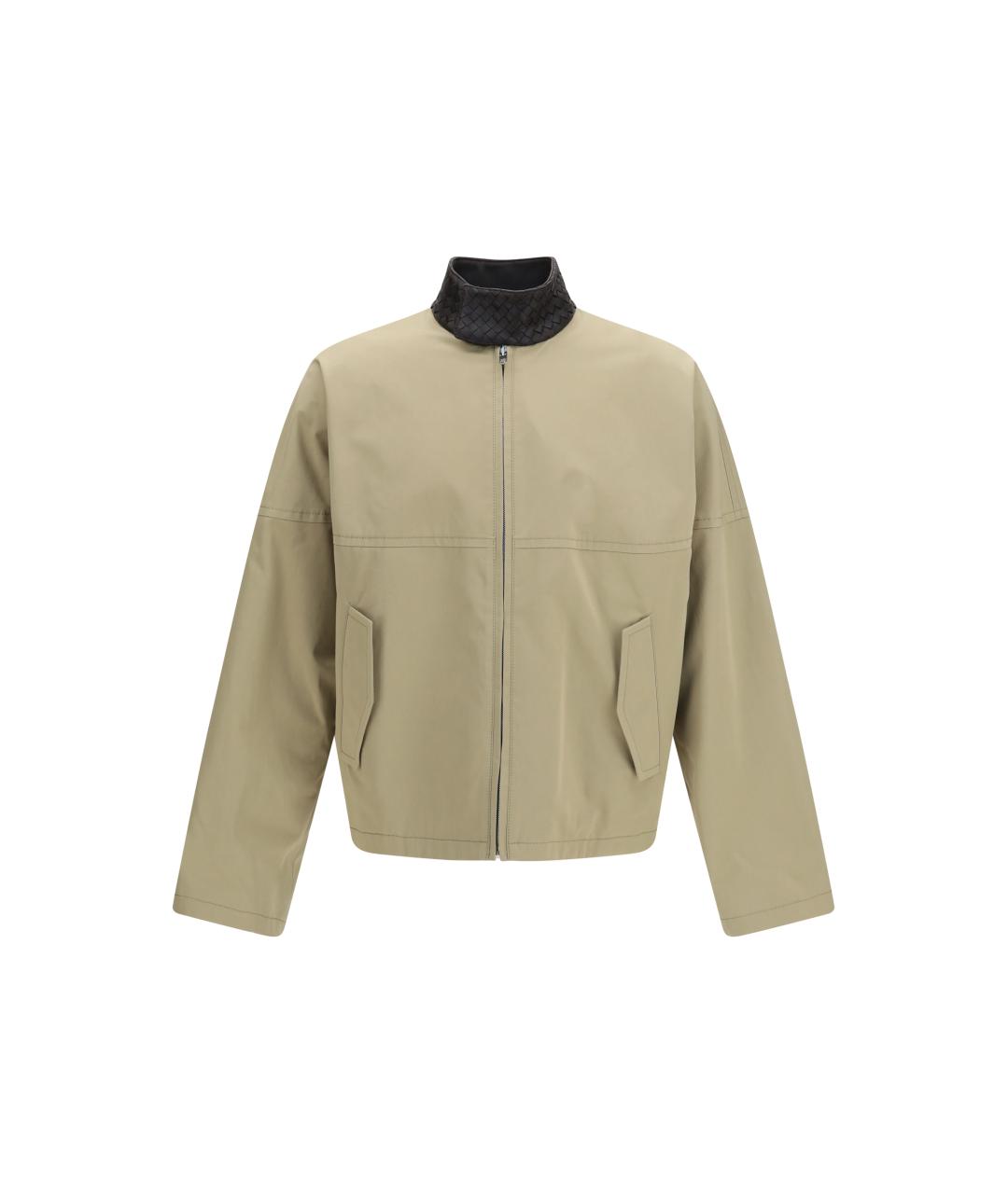 BOTTEGA VENETA Бежевая хлопковая куртка, фото 1