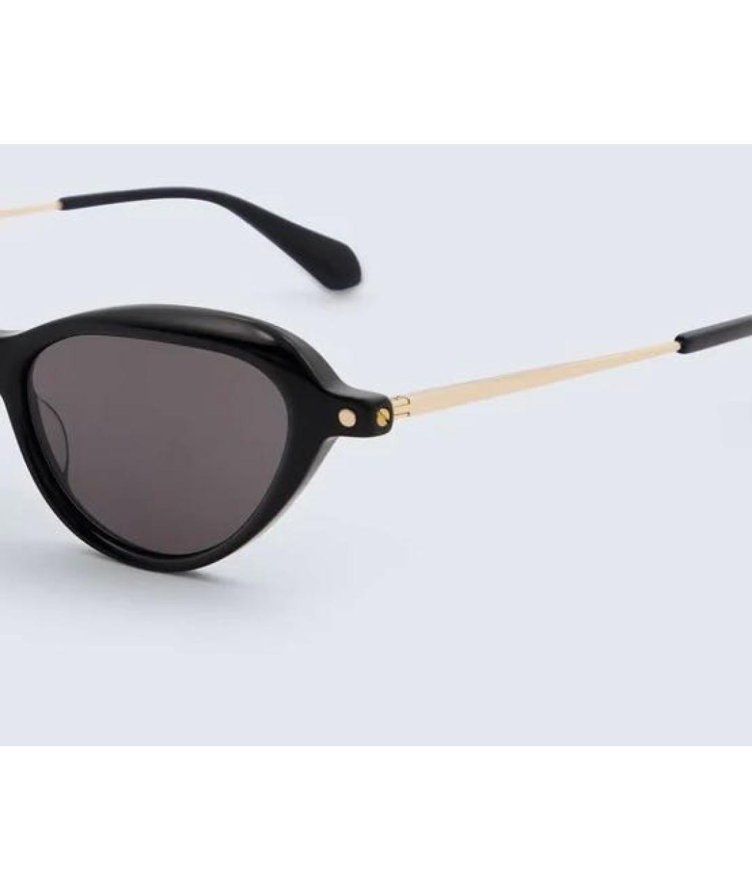 Carven Черные пластиковые солнцезащитные очки, фото 3