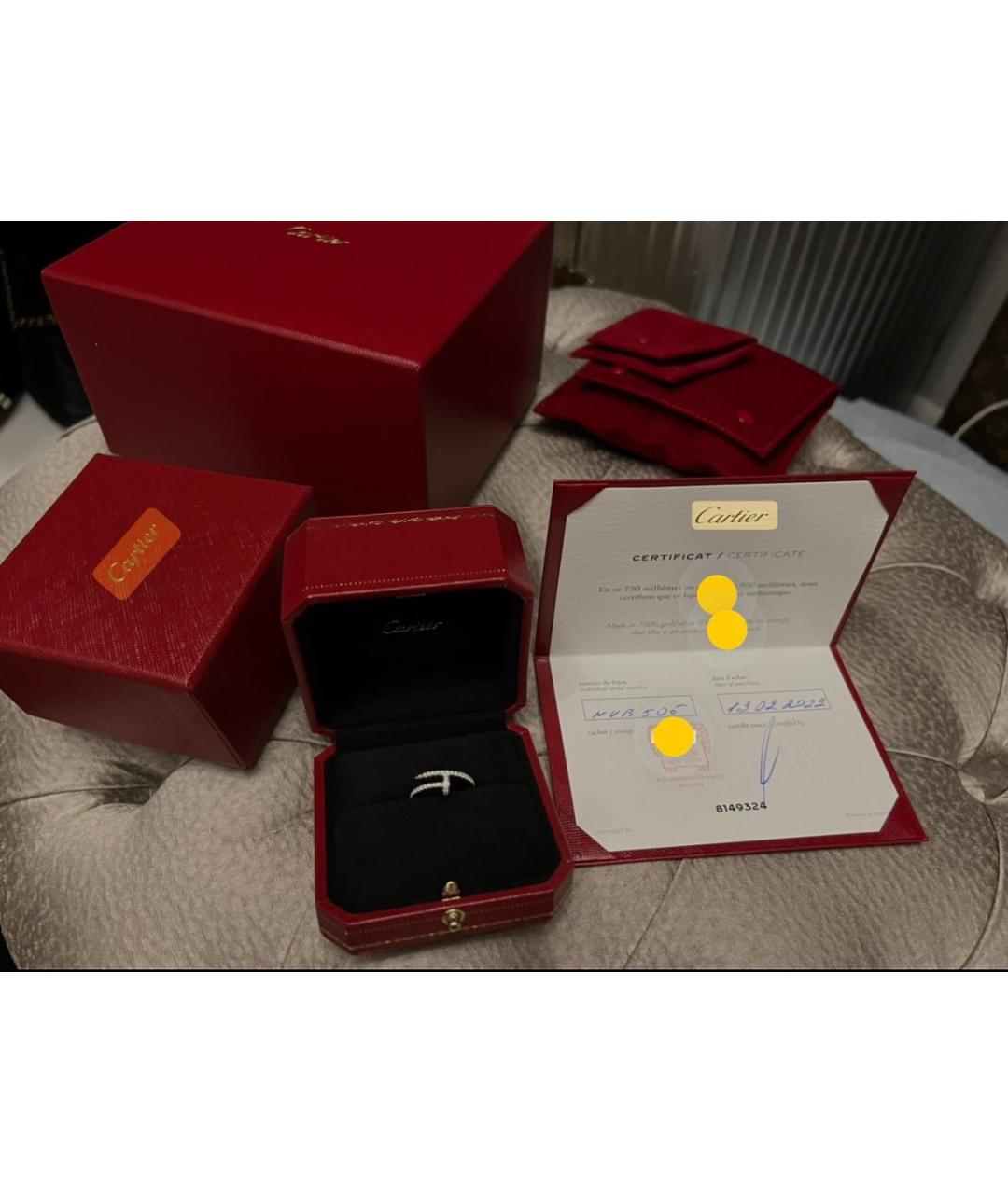 CARTIER Белое кольцо из белого золота, фото 5