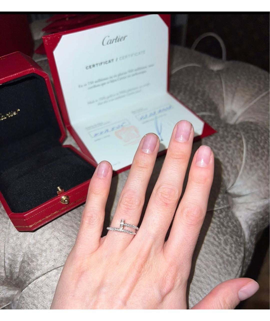 CARTIER Белое кольцо из белого золота, фото 3