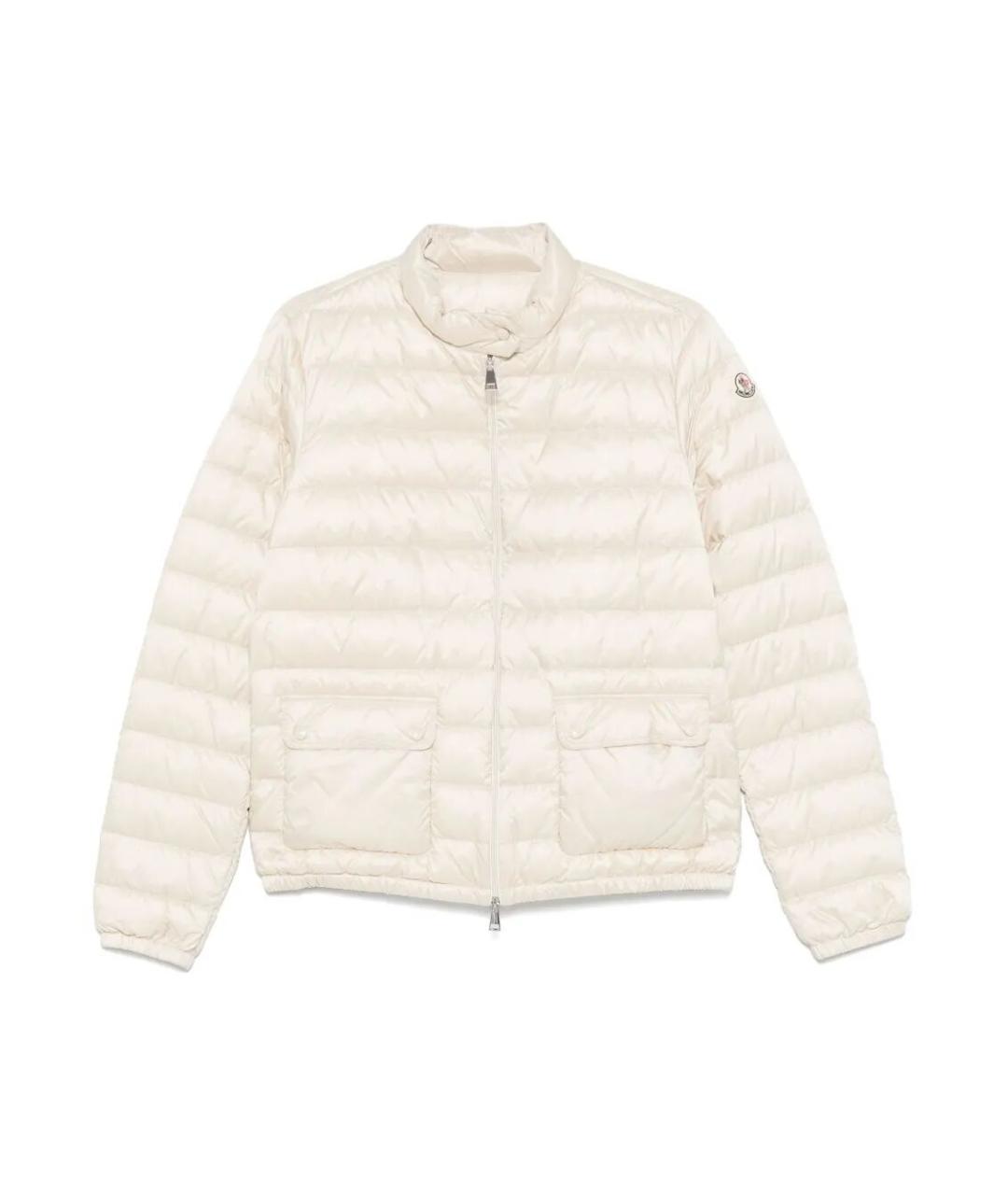 MONCLER Бежевая полиамидовая куртка, фото 1