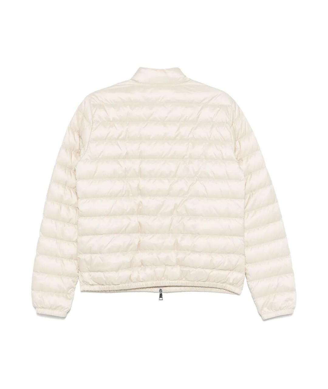 MONCLER Бежевая полиамидовая куртка, фото 2