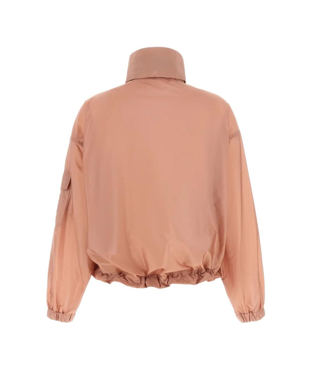 MONCLER Розовая полиамидовая куртка, фото 2