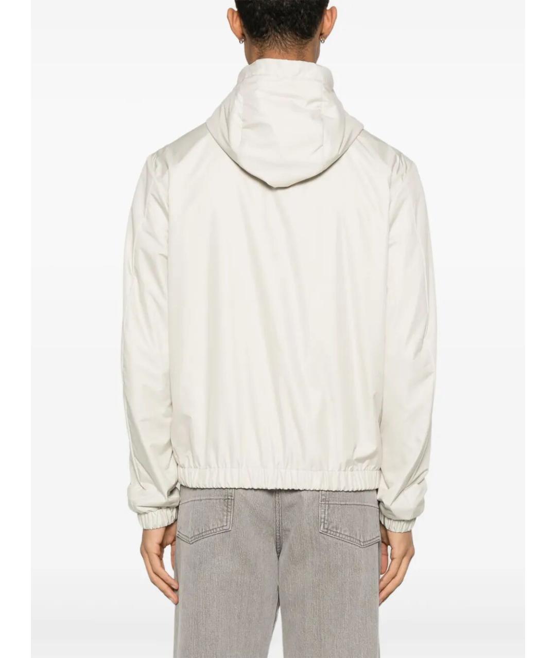 MONCLER Бежевая полиэстеровая куртка, фото 4