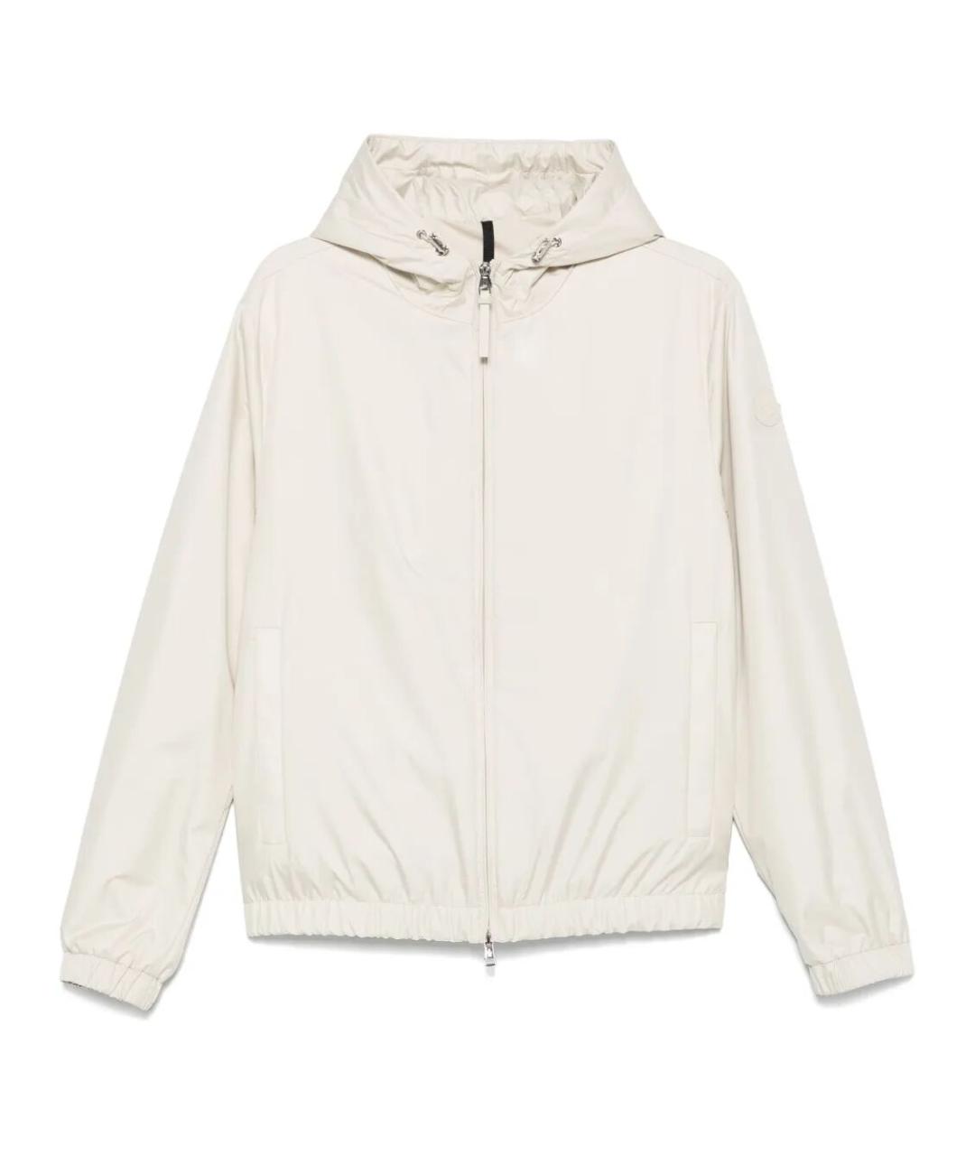 MONCLER Бежевая полиэстеровая куртка, фото 1