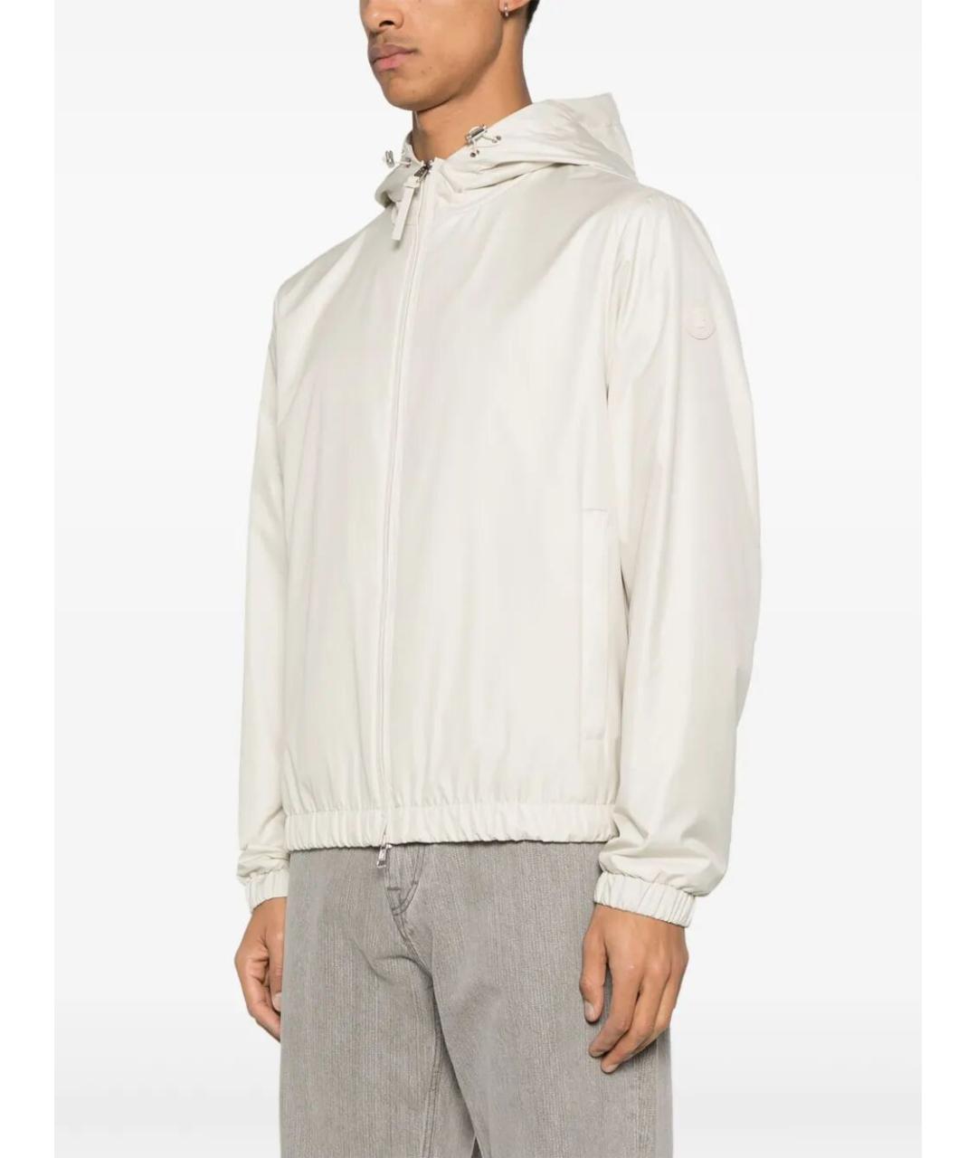 MONCLER Бежевая полиэстеровая куртка, фото 5