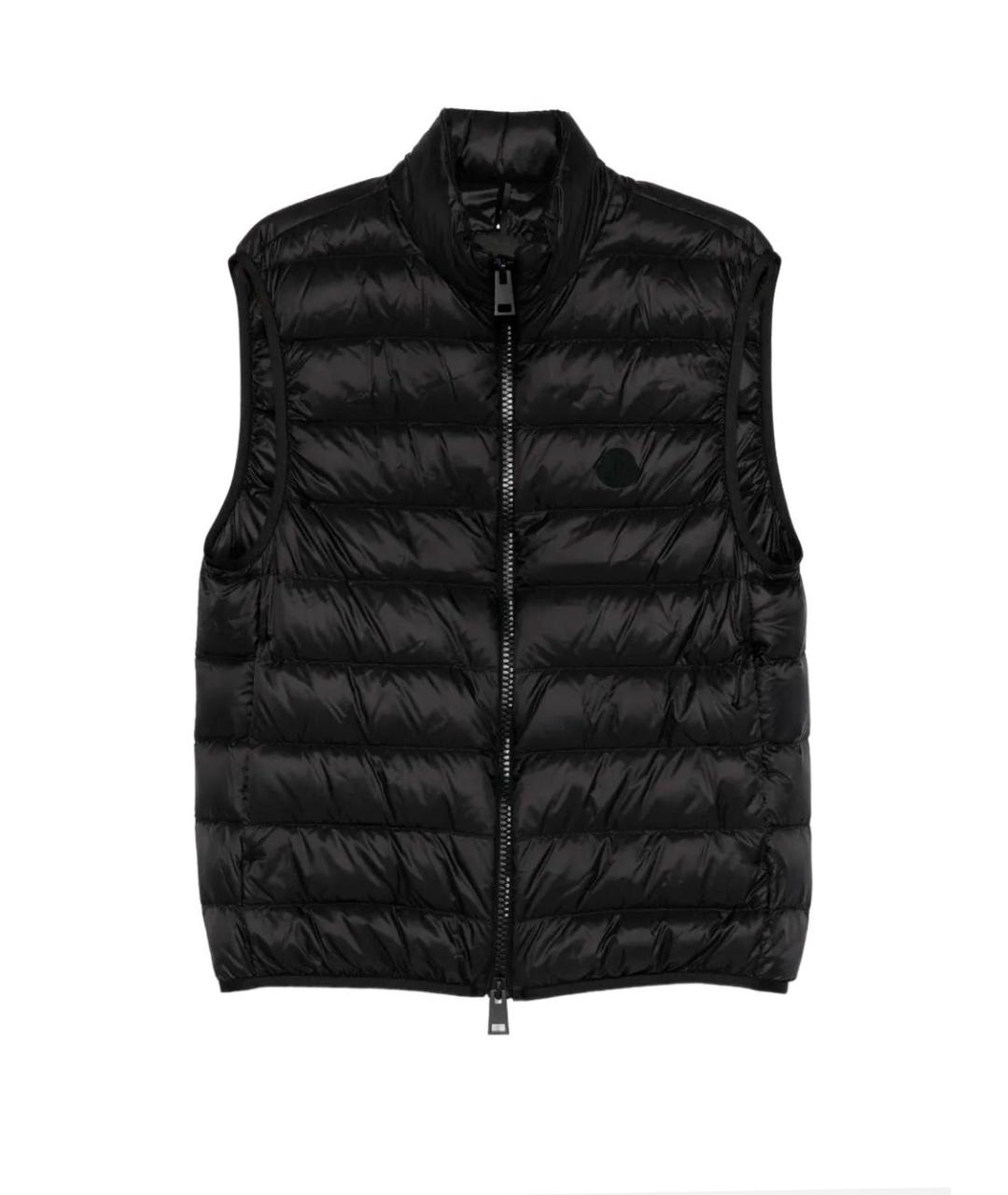 MONCLER Черный полиамидовый жилет, фото 1