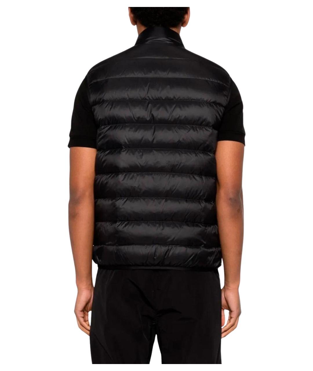 MONCLER Черный полиамидовый жилет, фото 5