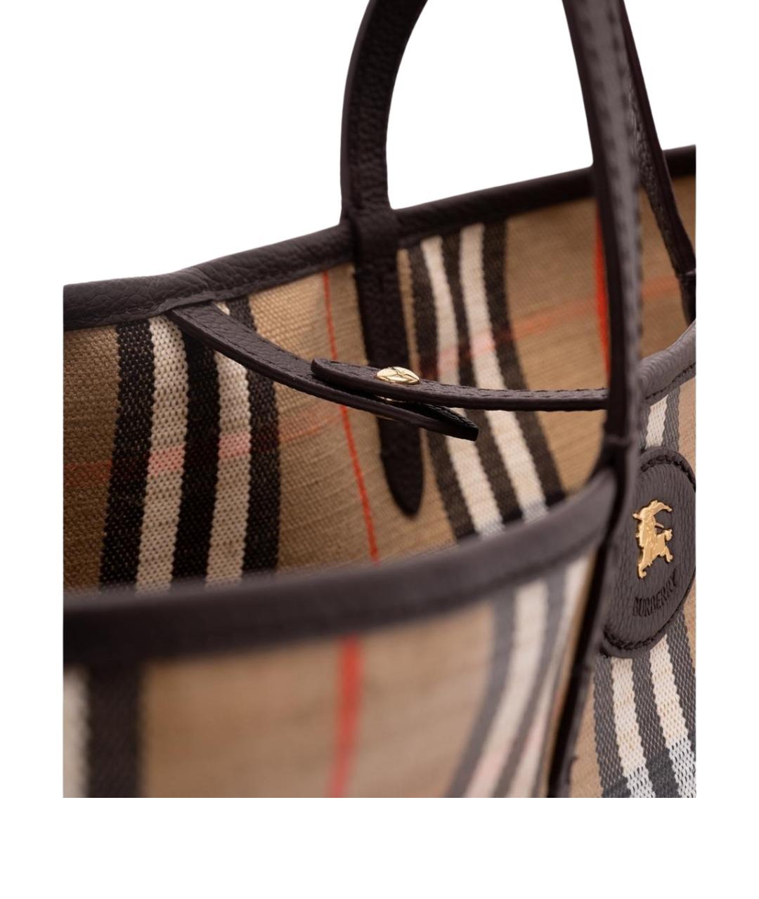 BURBERRY Мульти хлопковая сумка тоут, фото 5