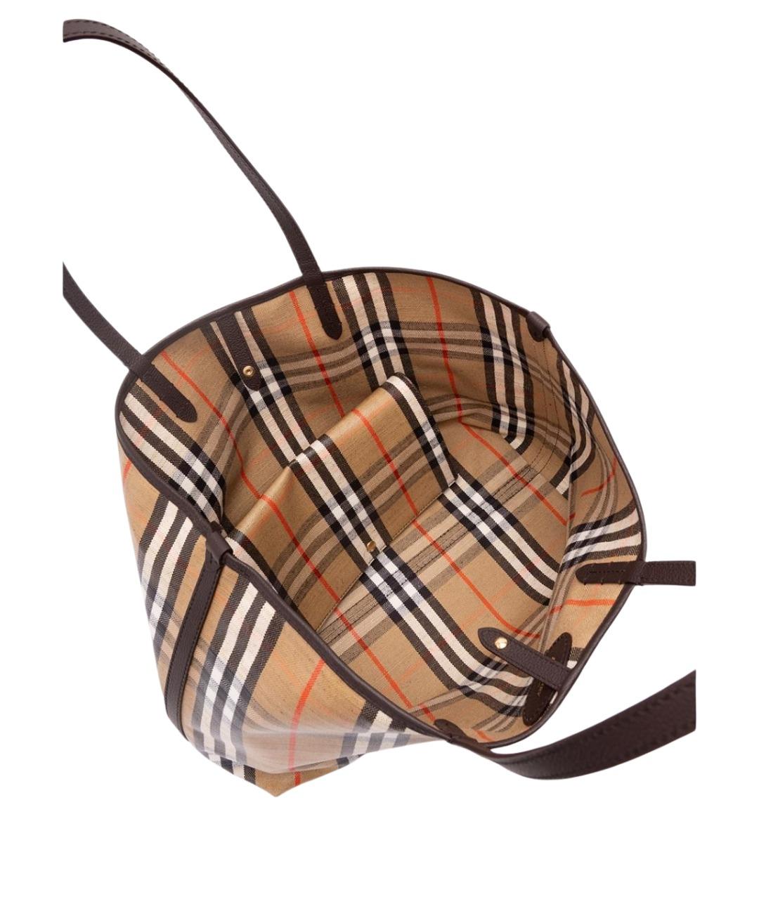 BURBERRY Мульти хлопковая сумка тоут, фото 6