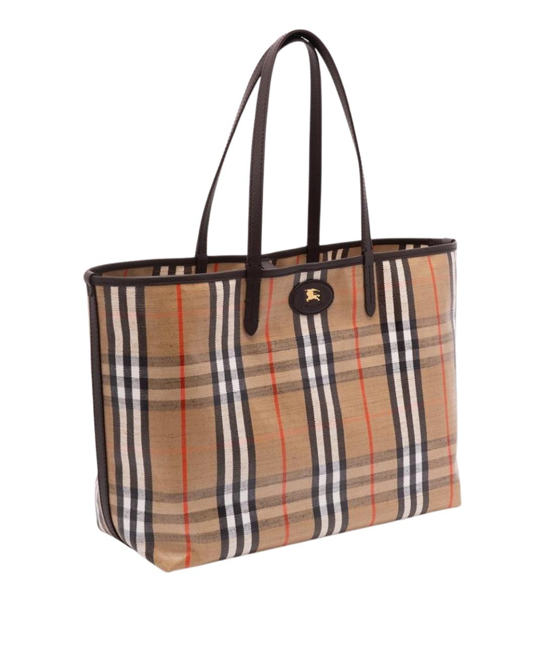 BURBERRY Мульти хлопковая сумка тоут, фото 3