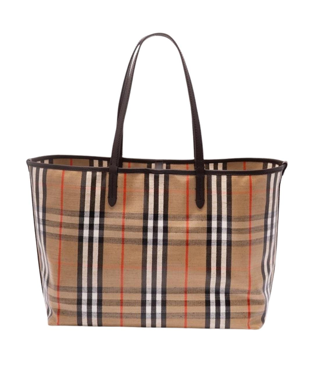 BURBERRY Мульти хлопковая сумка тоут, фото 2