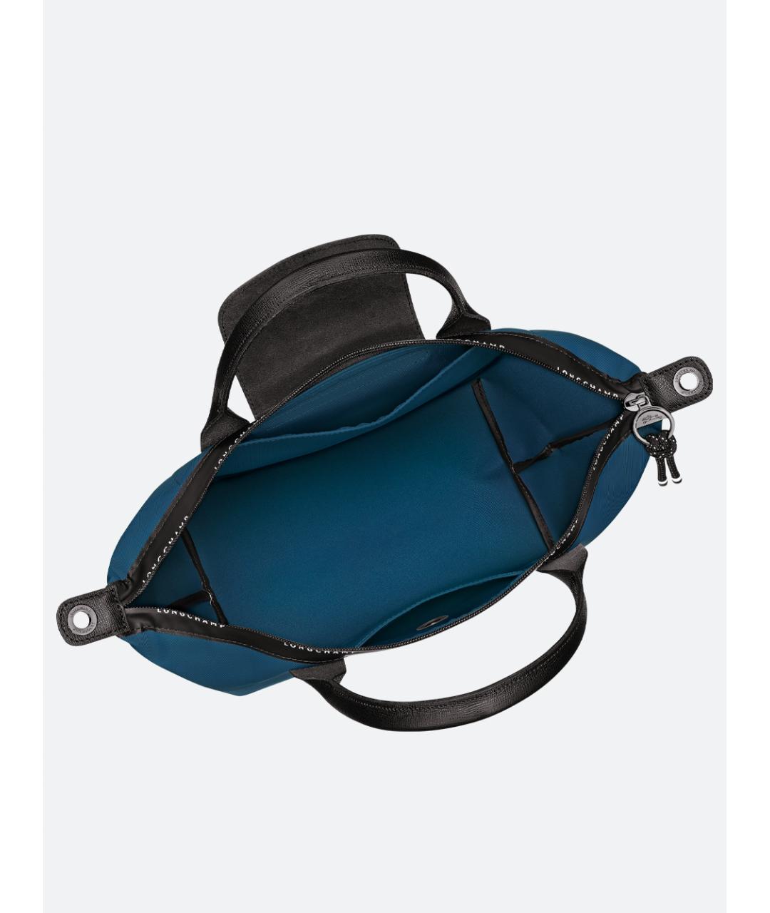LONGCHAMP Синяя синтетическая сумка тоут, фото 4