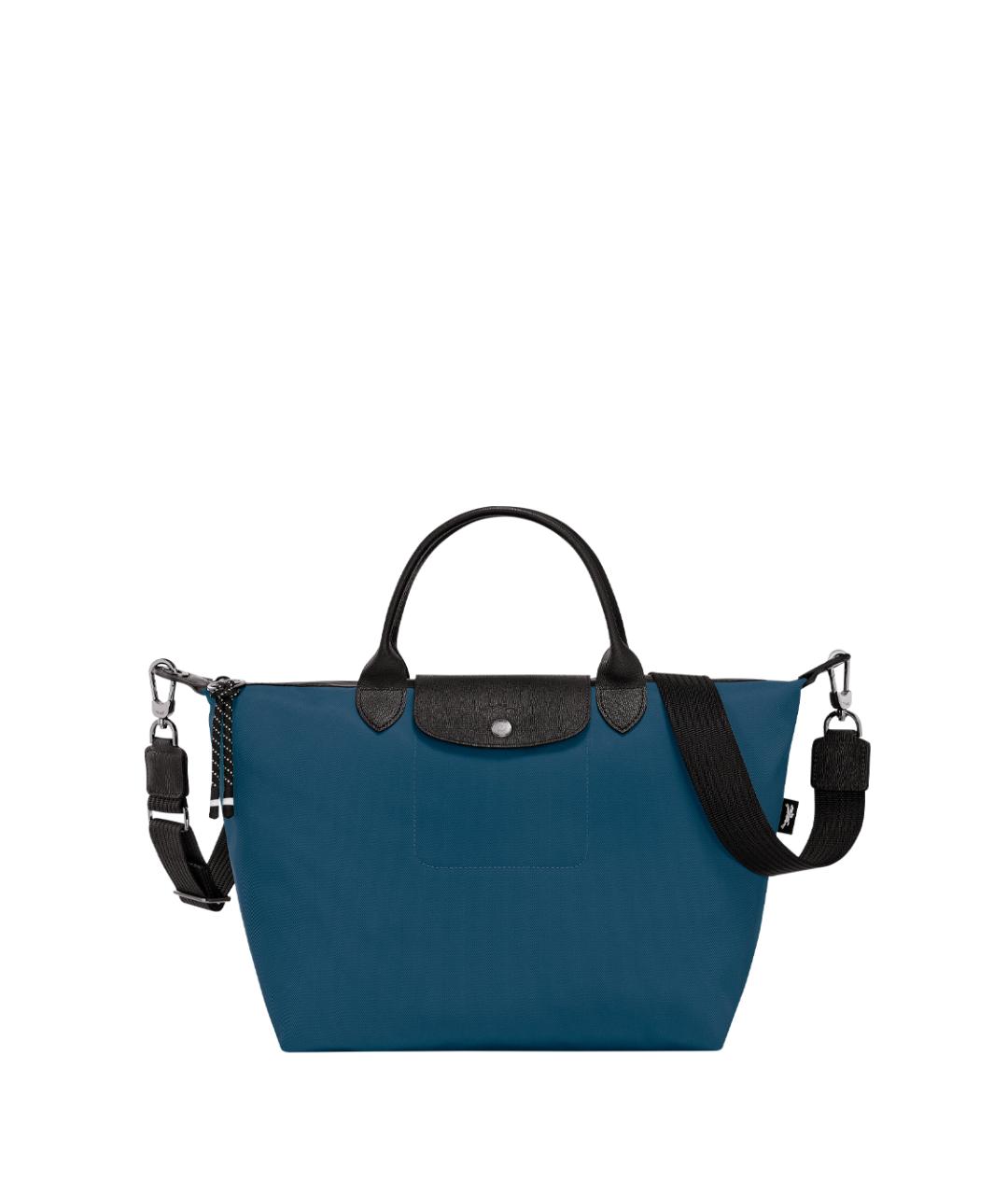 LONGCHAMP Синяя синтетическая сумка тоут, фото 1