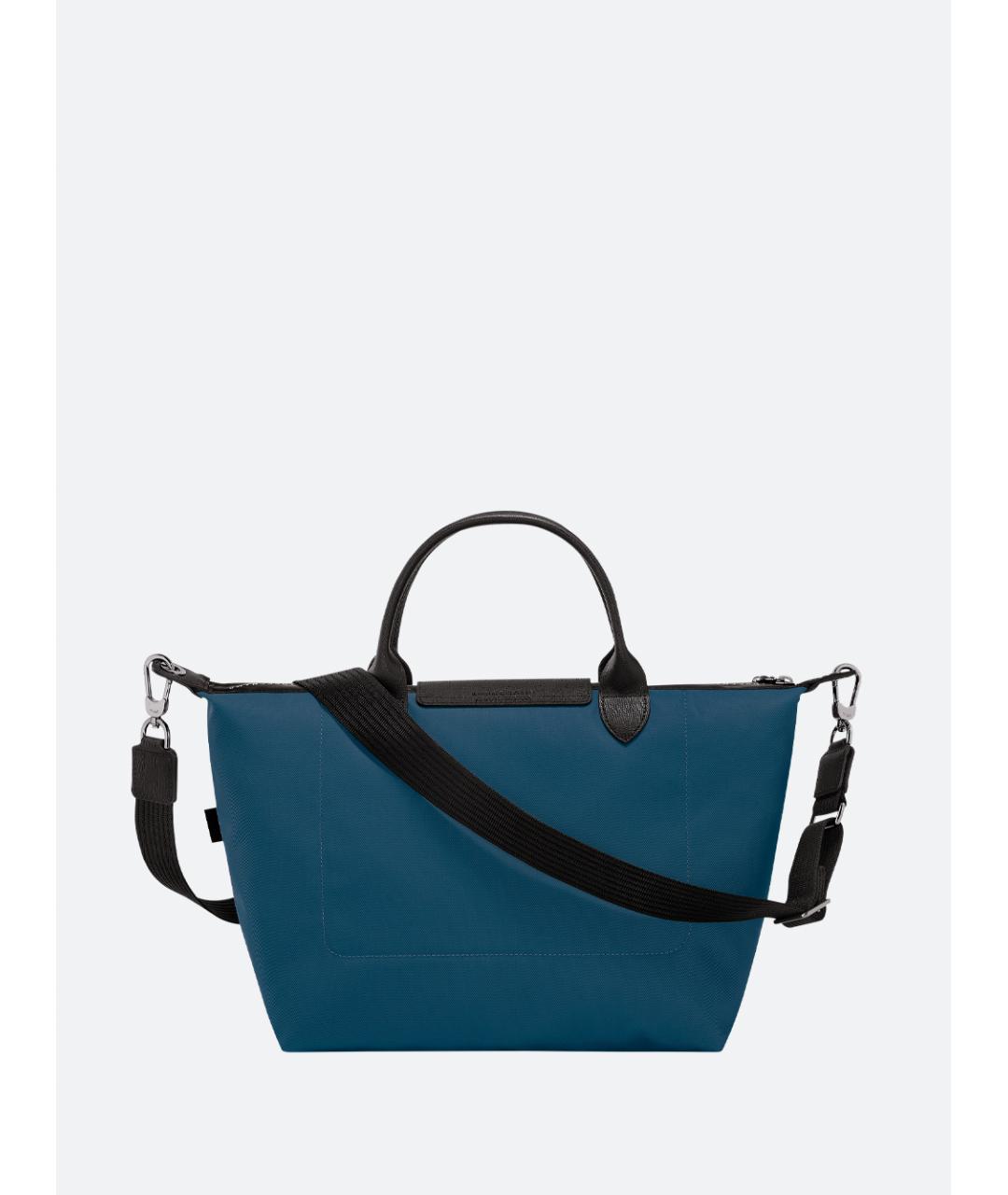 LONGCHAMP Синяя синтетическая сумка тоут, фото 2