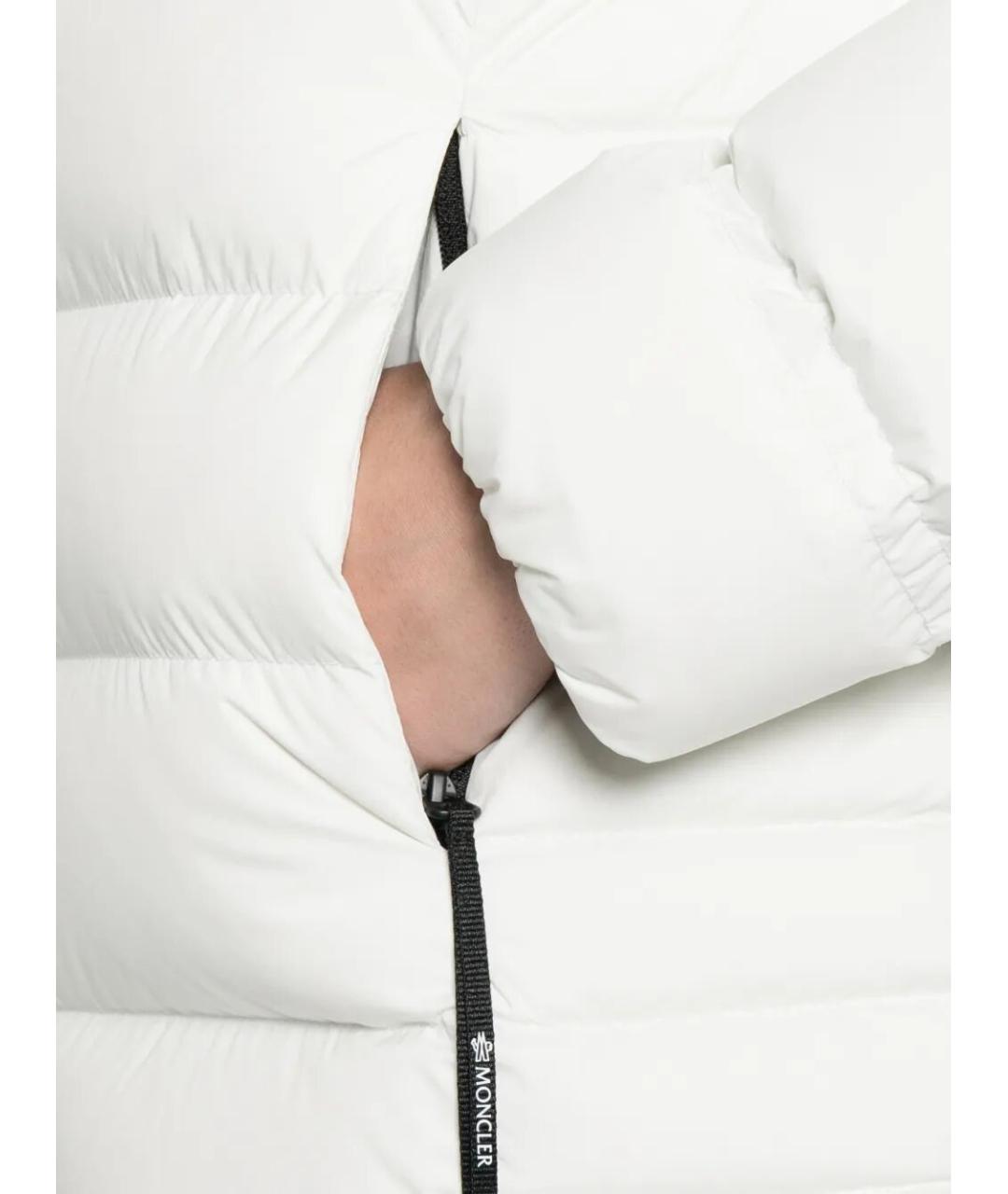 MONCLER Белая полиамидовая куртка, фото 4