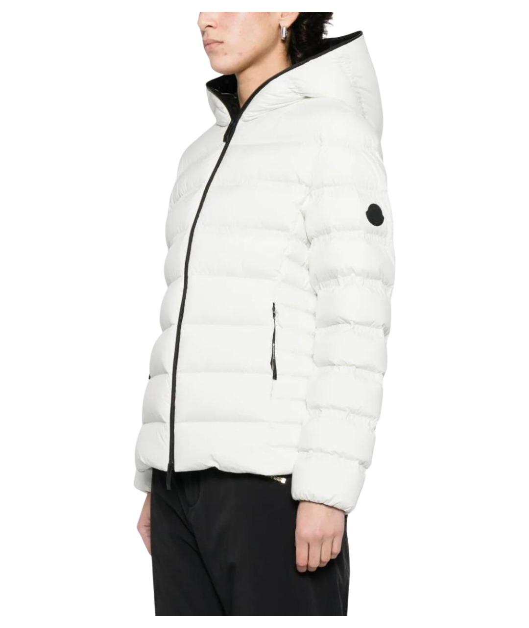 MONCLER Белая полиамидовая куртка, фото 3