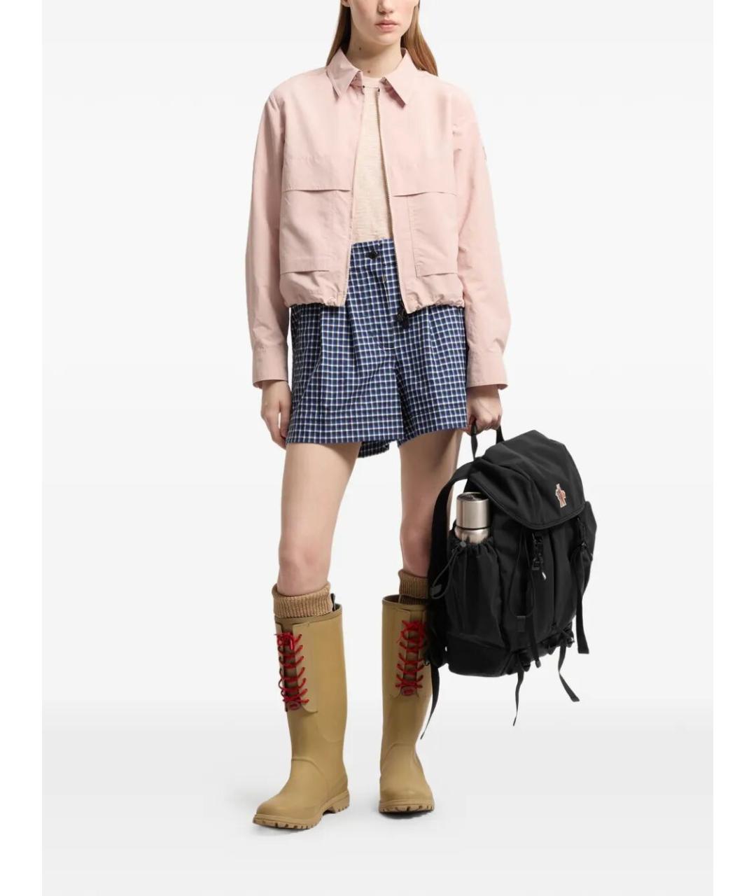 MONCLER GRENOBLE Розовая полиэстеровая куртка, фото 2