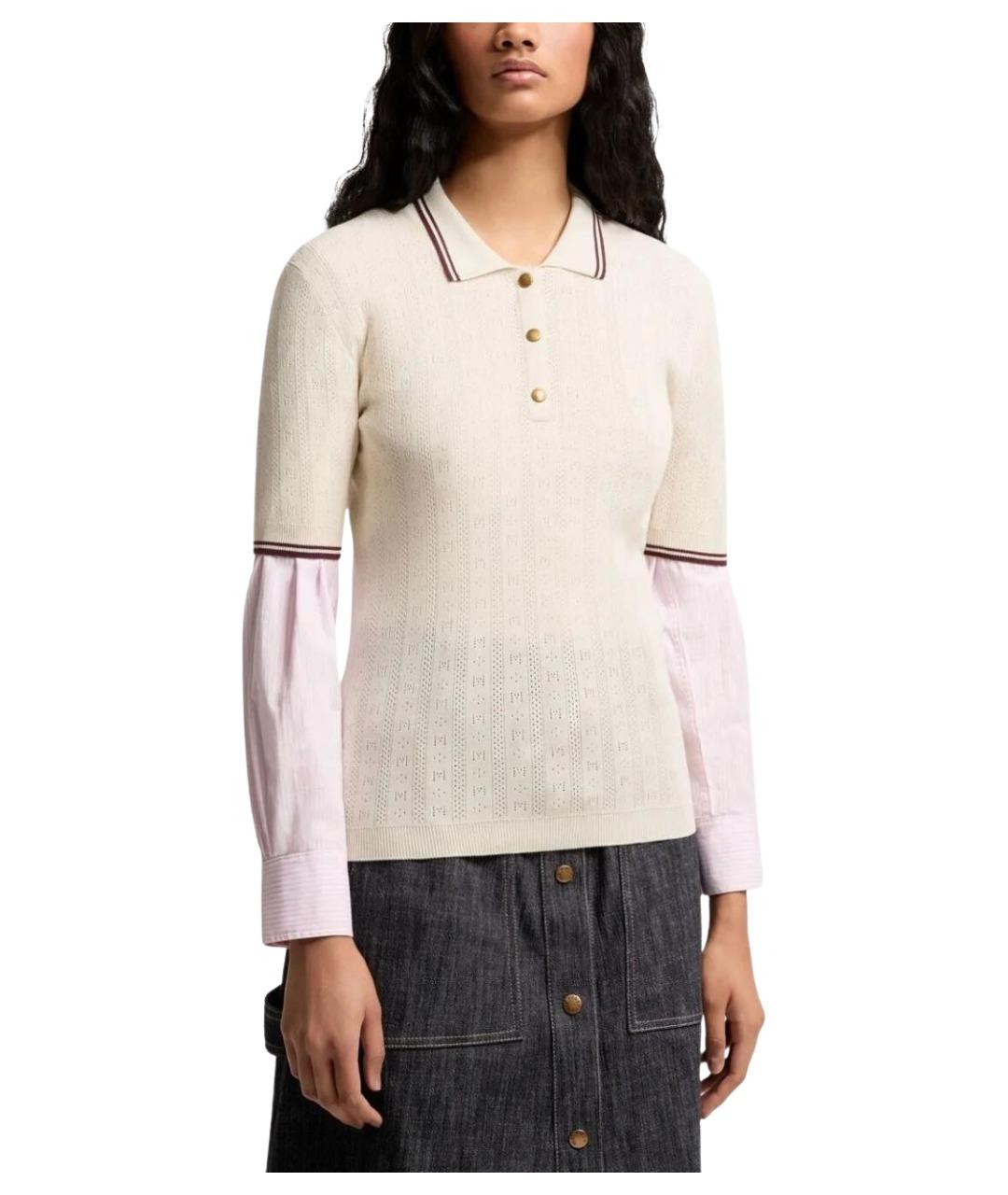 MONCLER Белая хлопковая футболка, фото 3