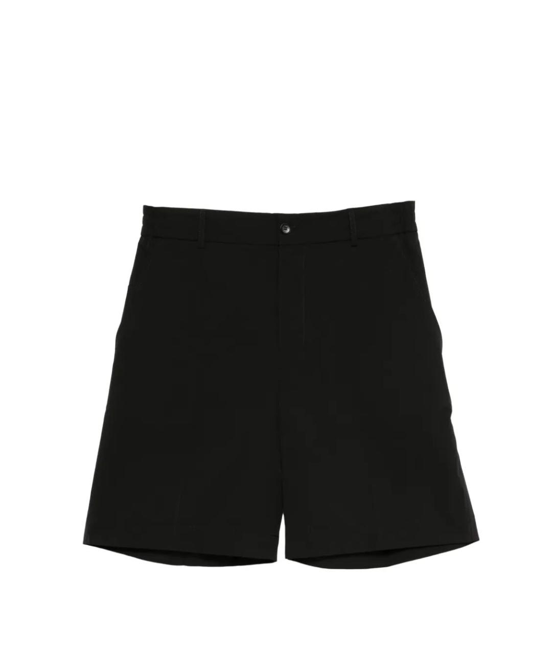 MONCLER Черные полиэстеровые шорты, фото 1
