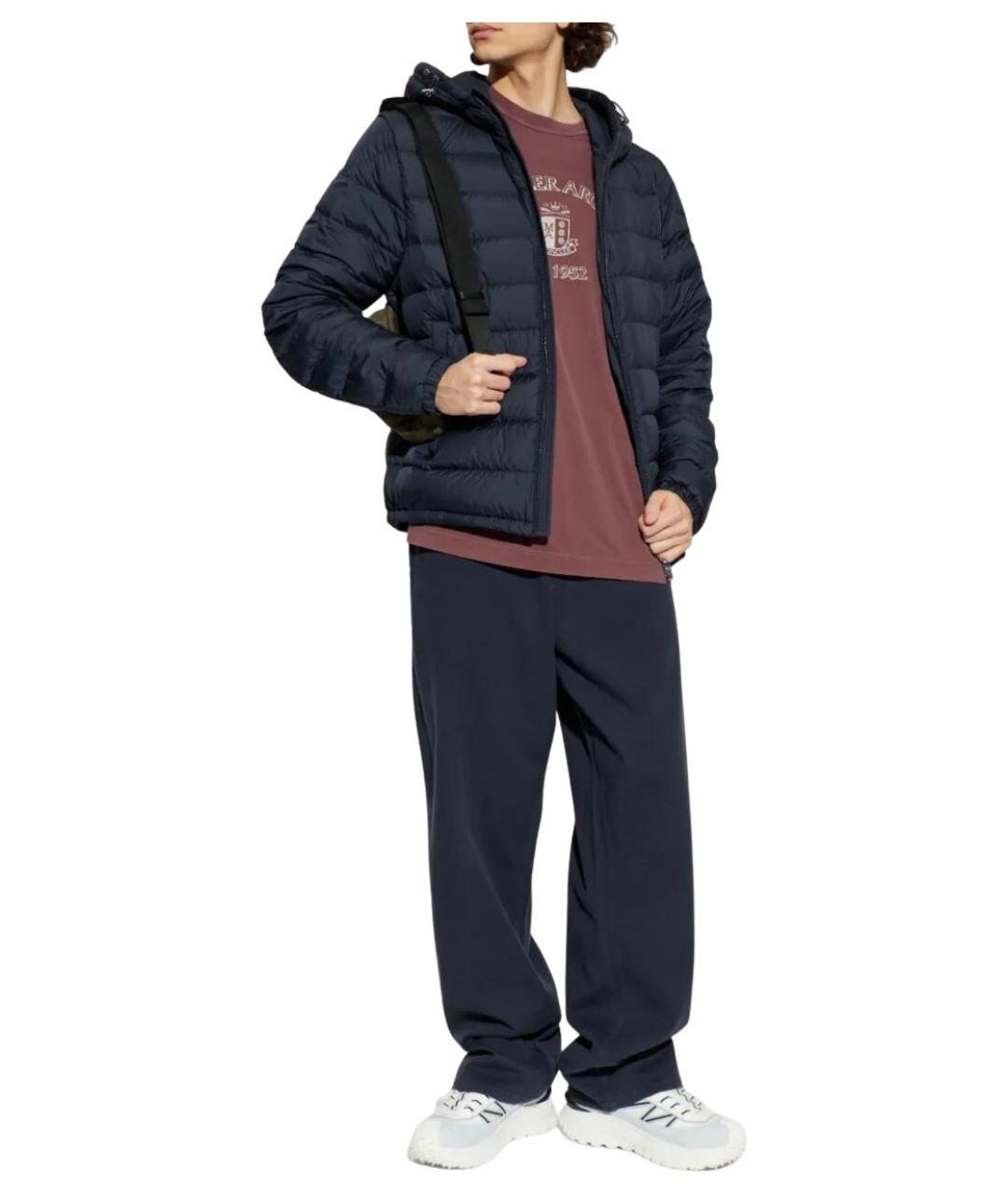 MONCLER Красная хлопковая футболка, фото 2