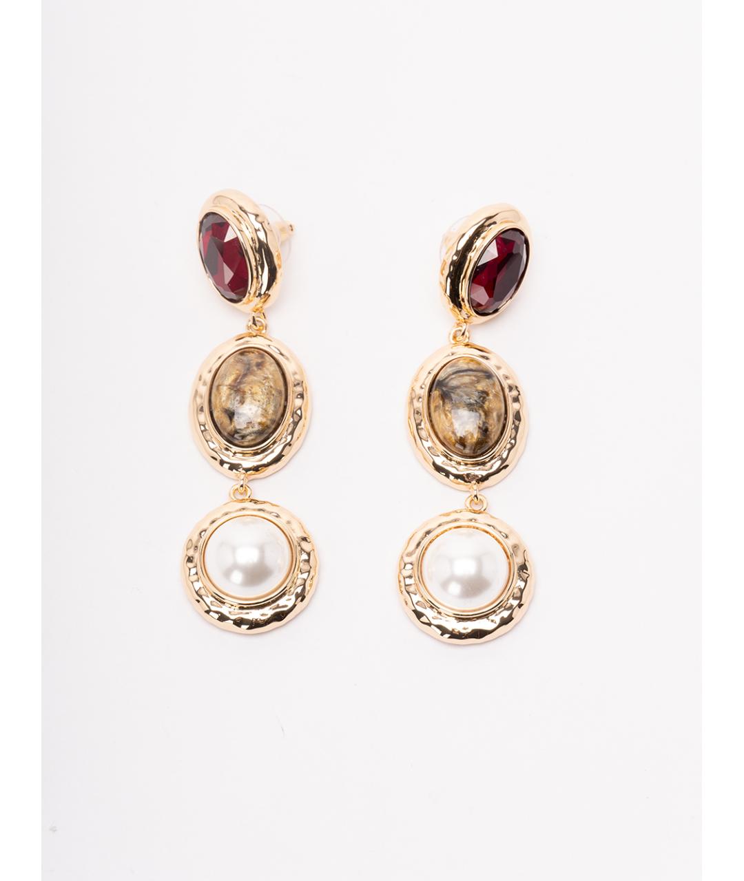 SELF-PORTRAIT Золотые латунные серьги, фото 3