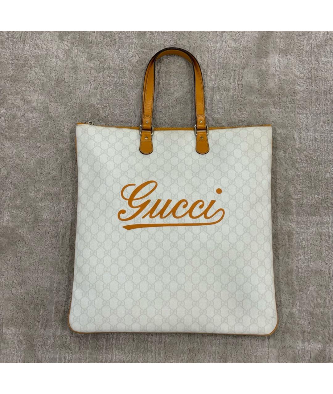 GUCCI Бежевая сумка тоут, фото 9