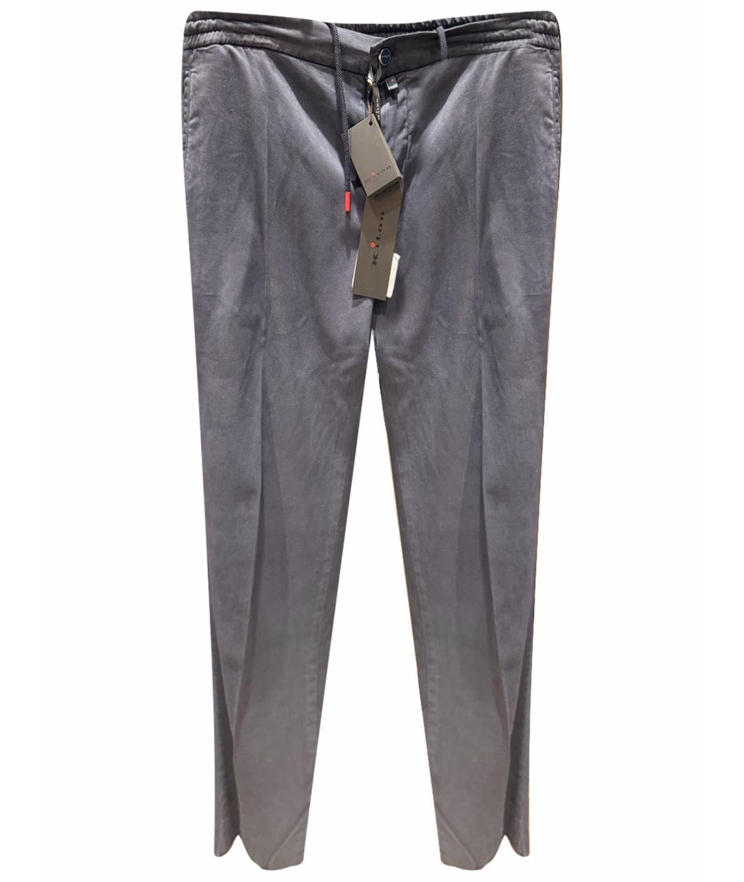 KITON Темно-синие повседневные брюки, фото 1