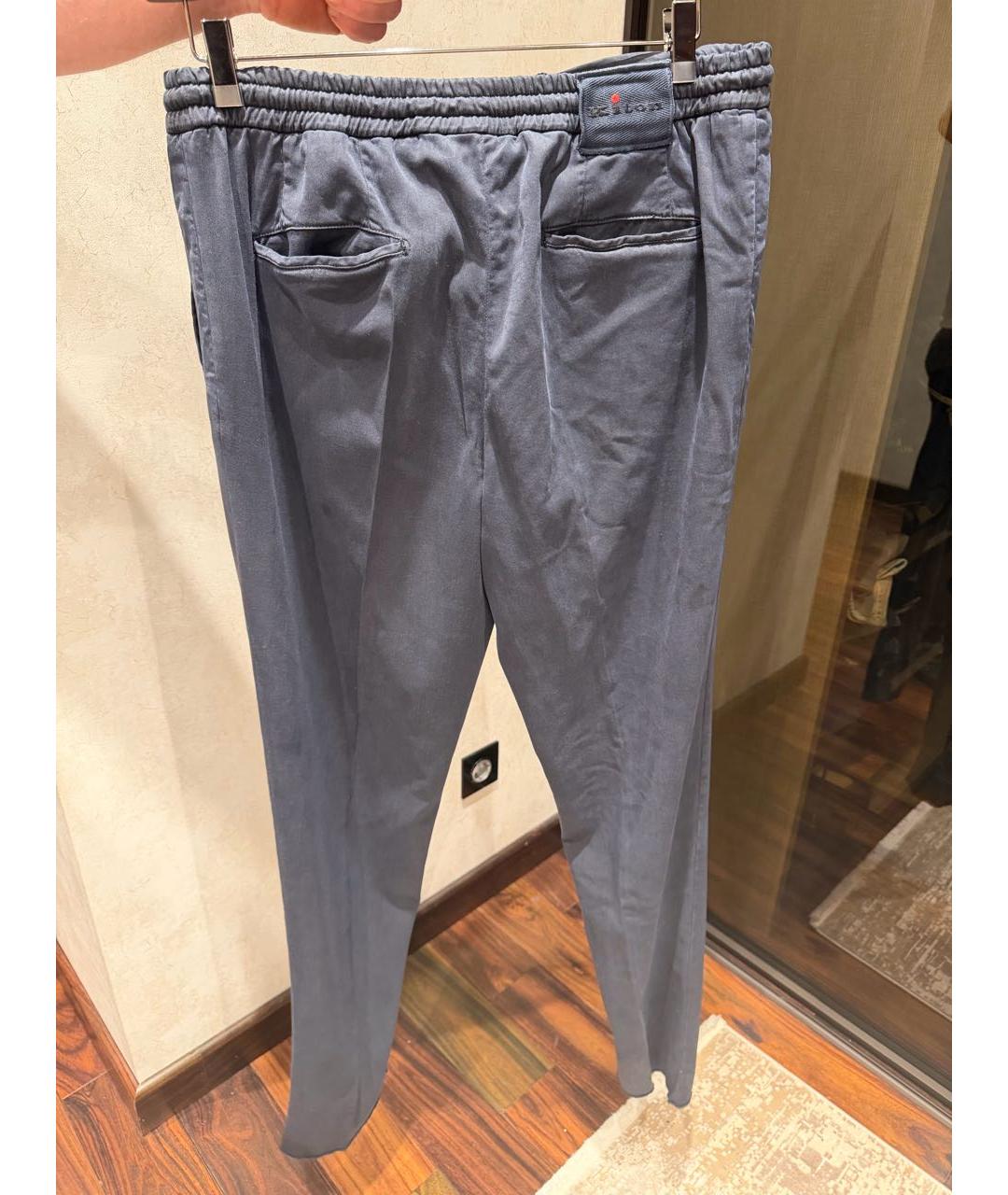 KITON Темно-синие повседневные брюки, фото 2