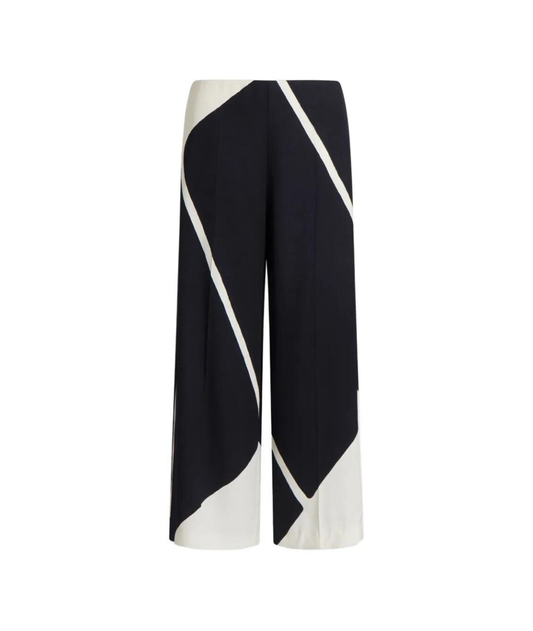 ALBERTA FERRETTI Черные вискозные прямые брюки, фото 1