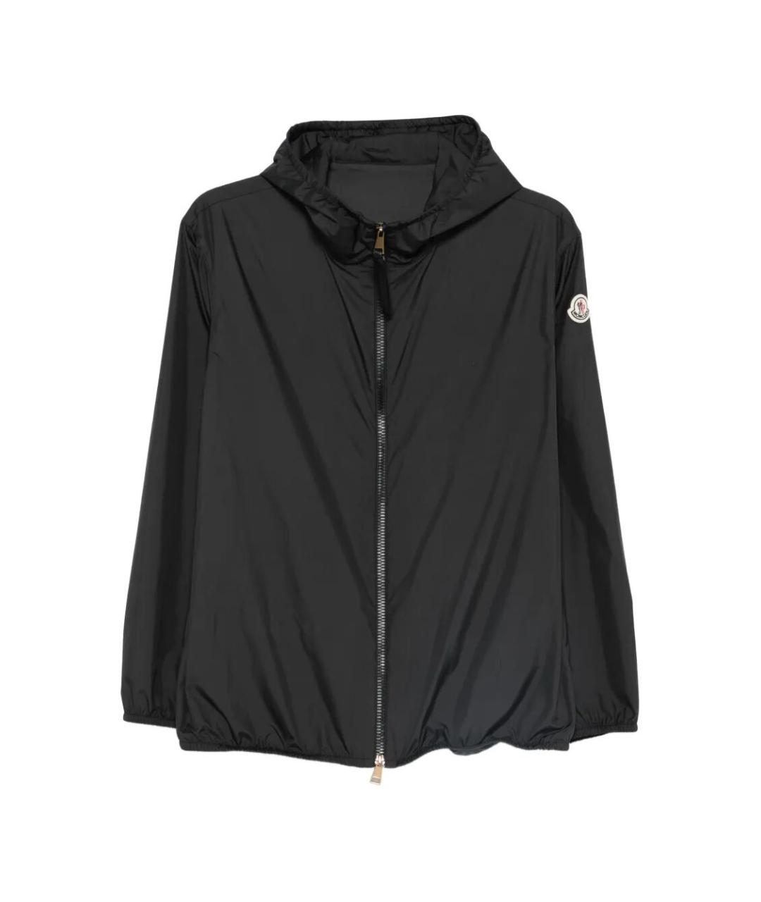 MONCLER Черная полиэстеровая куртка, фото 6