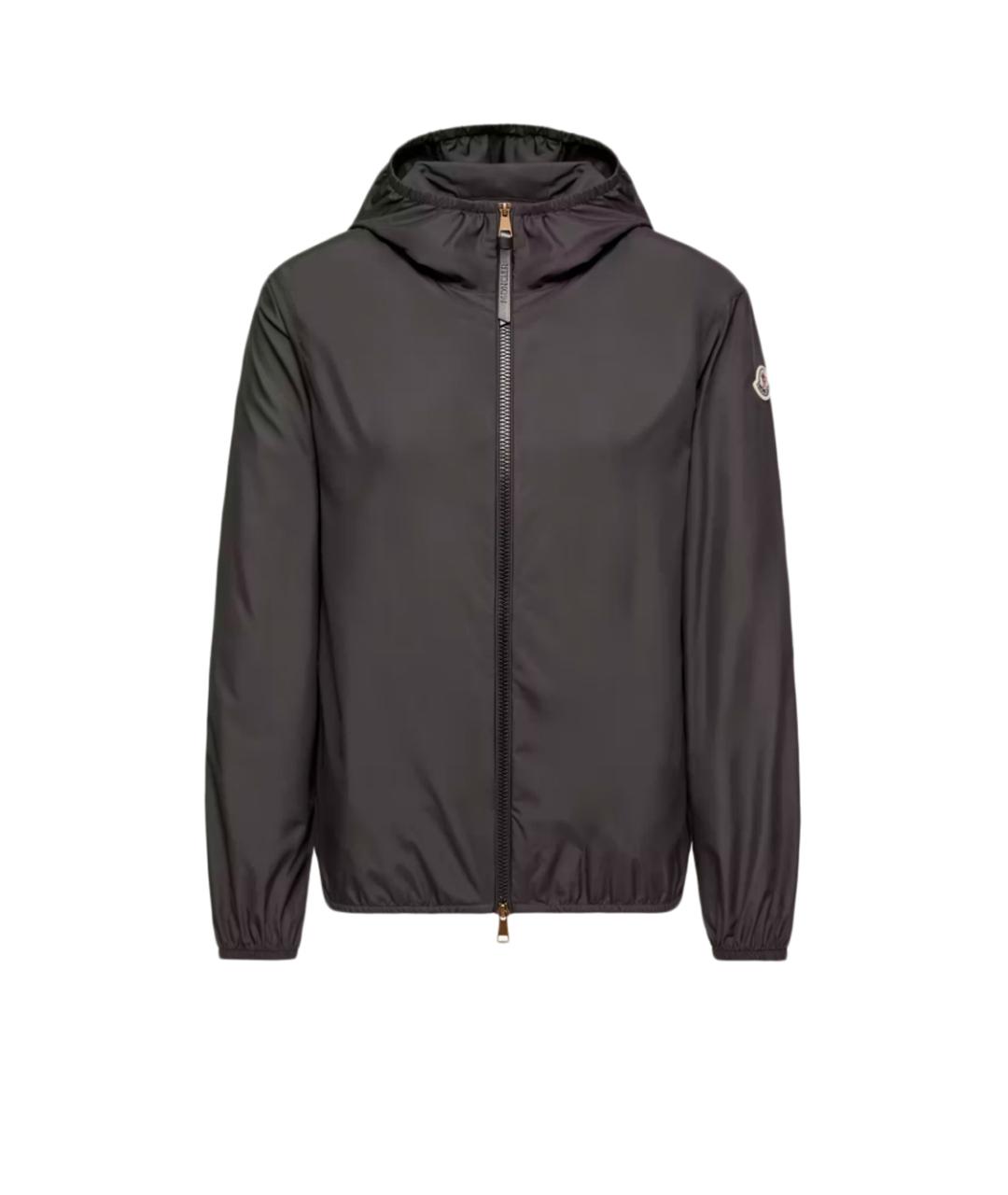 MONCLER Черная полиэстеровая куртка, фото 1