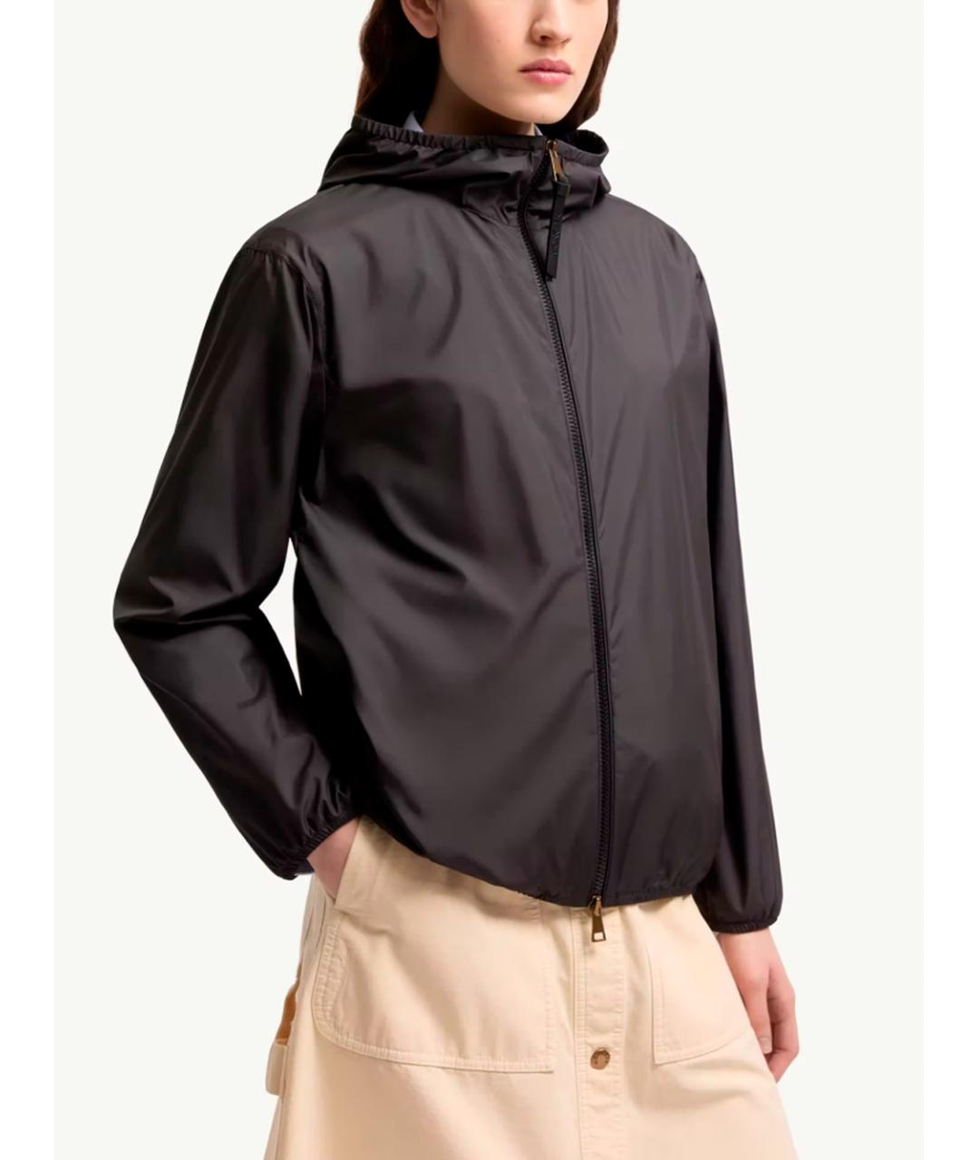 MONCLER Черная полиэстеровая куртка, фото 2