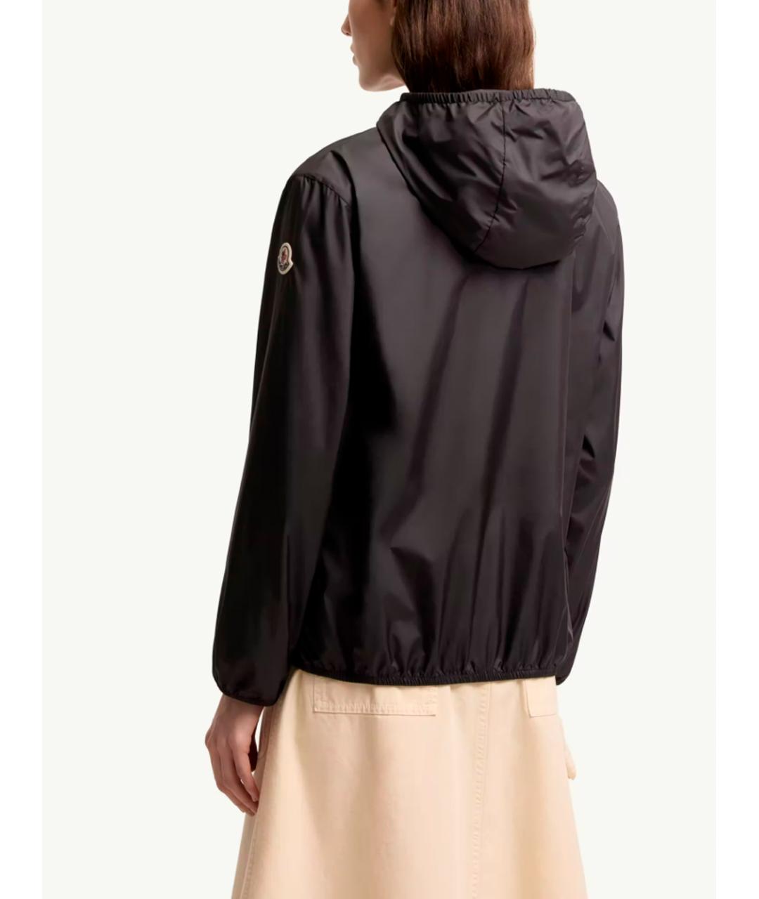 MONCLER Черная полиэстеровая куртка, фото 3