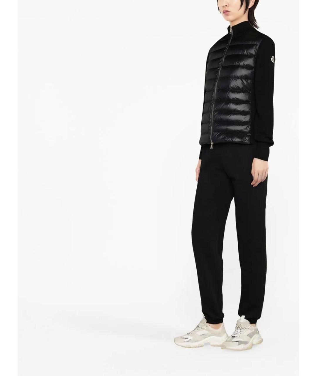MONCLER Черная полиамидовая куртка, фото 3