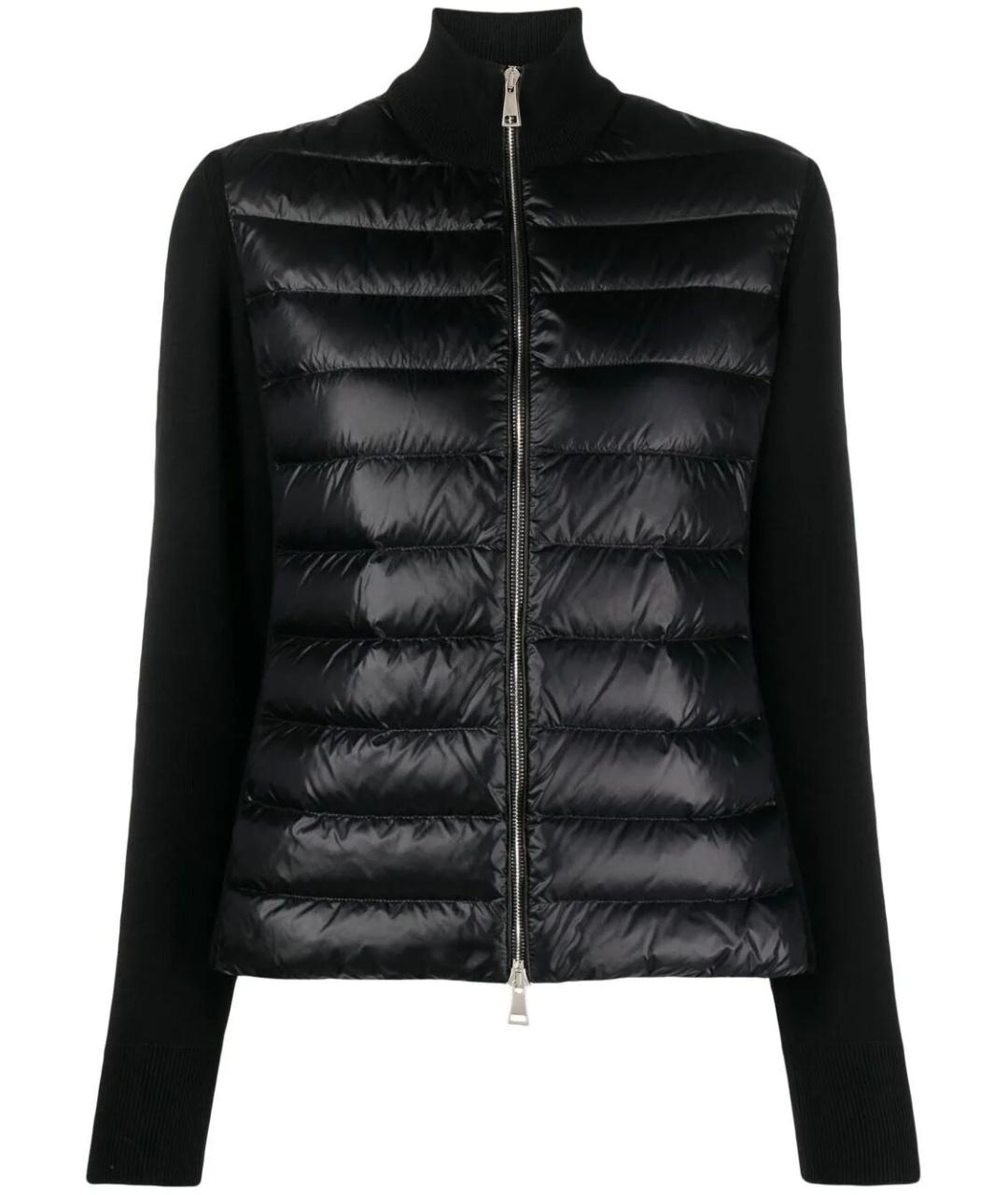 MONCLER Черная полиамидовая куртка, фото 1