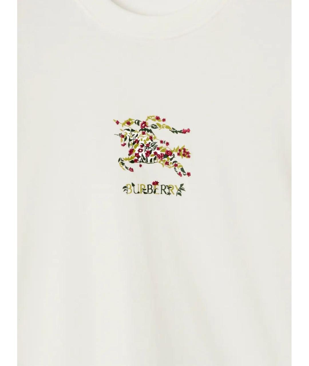 BURBERRY Хлопковая футболка, фото 4