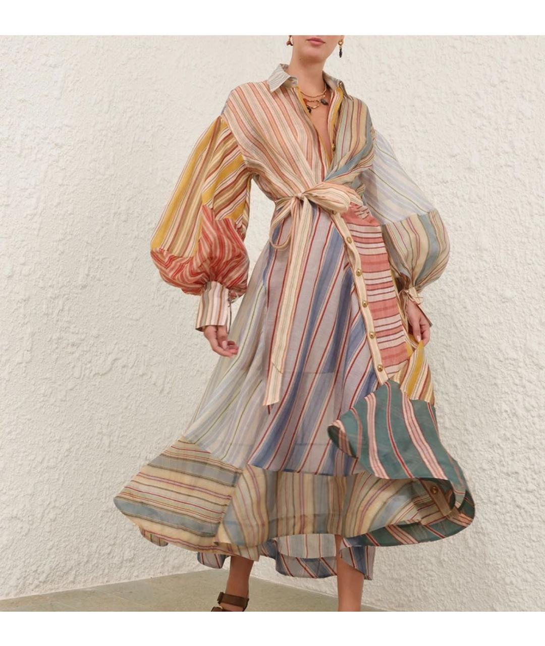 ZIMMERMANN Мульти шелковое коктейльное платье, фото 8