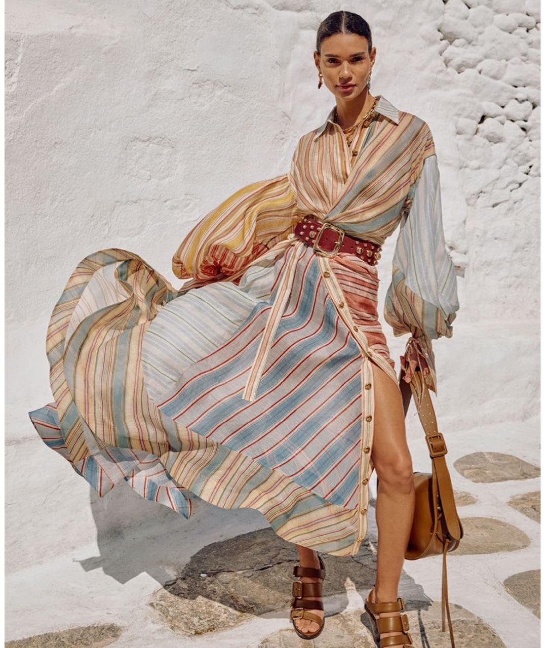 ZIMMERMANN Мульти шелковое коктейльное платье, фото 2