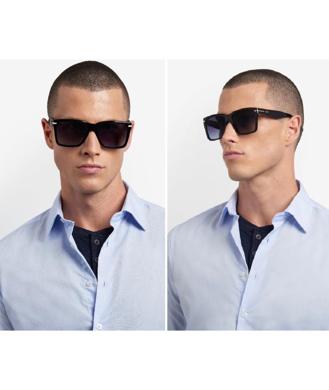 HUGO BOSS Черные пластиковые солнцезащитные очки, фото 6