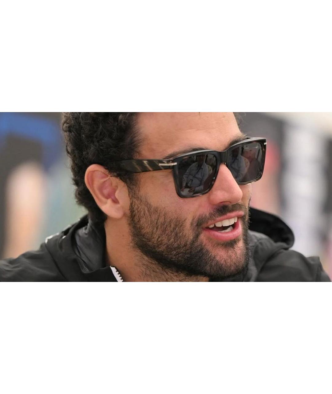 HUGO BOSS Черные пластиковые солнцезащитные очки, фото 8