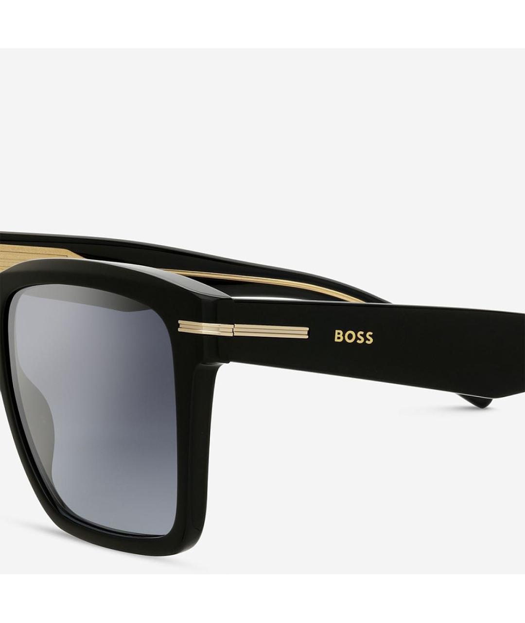 HUGO BOSS Черные пластиковые солнцезащитные очки, фото 2